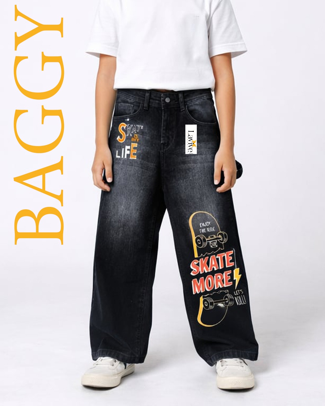 baggy skate noir
