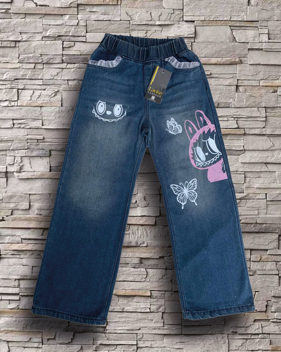 jeans large blue laboubou