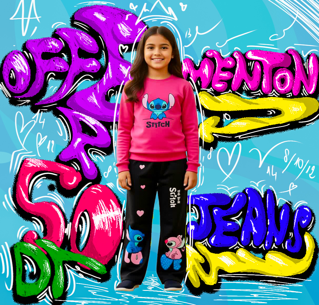 jorgging mentone et jeans enfant